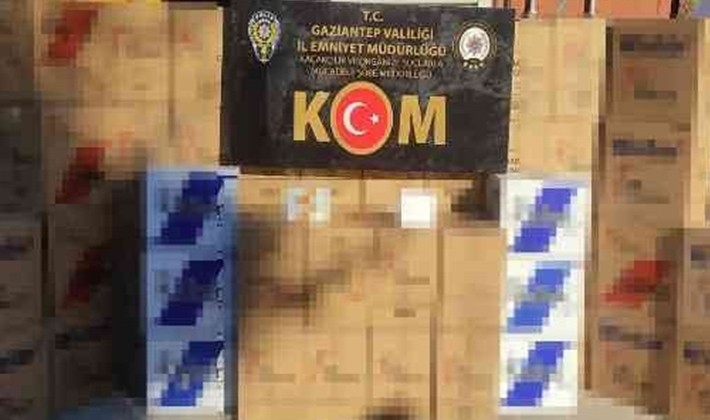 690 bin adet gümrük kaçağı makaron ele geçirildi