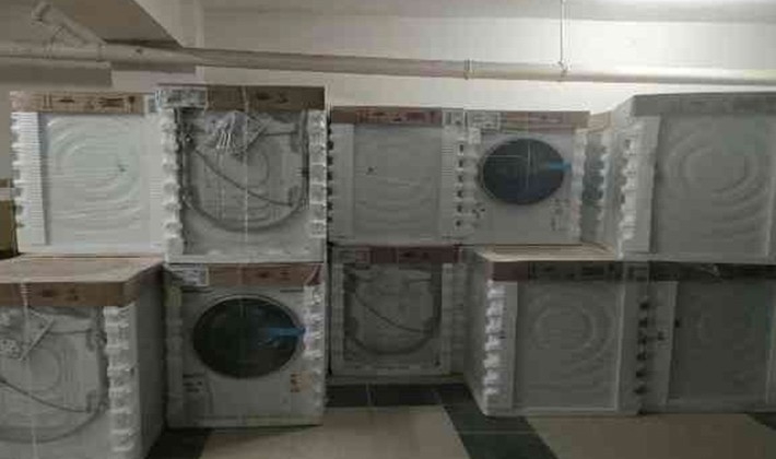 Çamaşır makinası hırsızları yakalandı