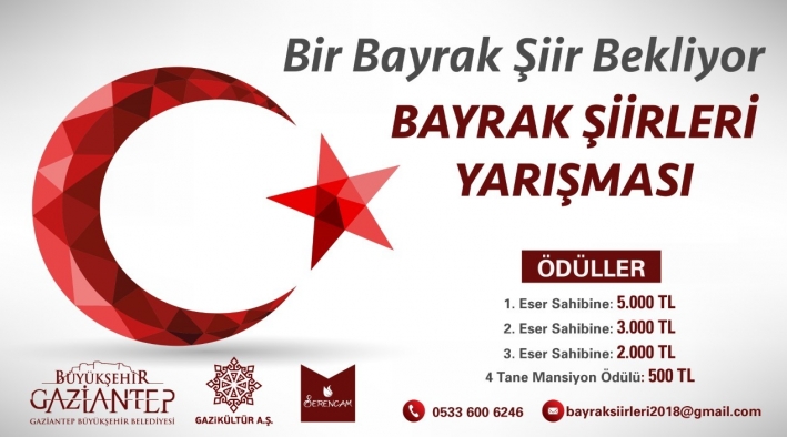 “BİR BAYRAK ŞİİR BEKLİYOR” ADLI ŞİİR YARIŞMASI SONUÇLANDI