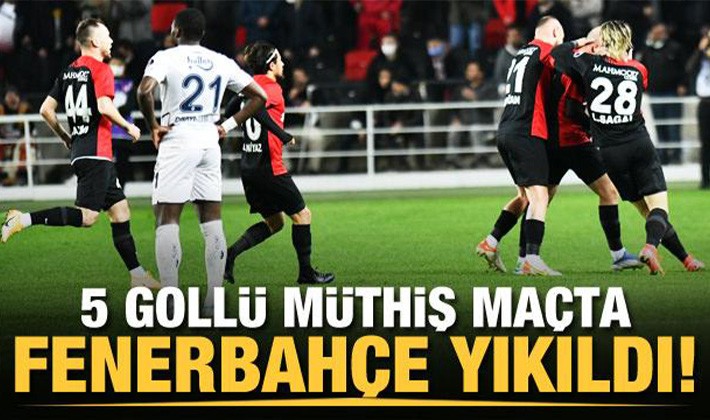 Gaziantep FK'dan müthiş galibiyet
