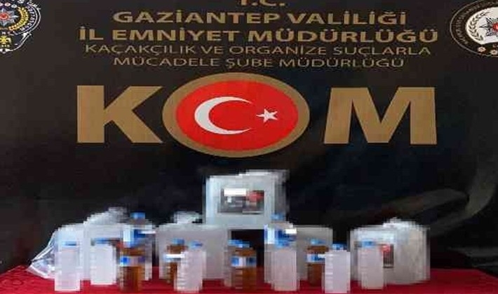 Gaziantep'te sahte alkol operasyonu: 2 gözaltı