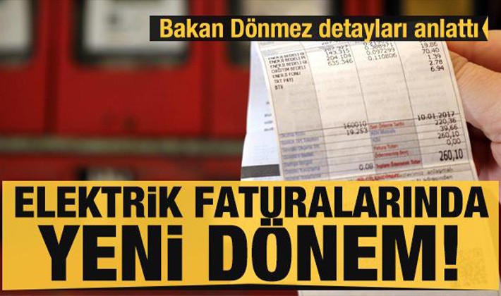 Elektrik faturalarında yeni dönem başlıyor