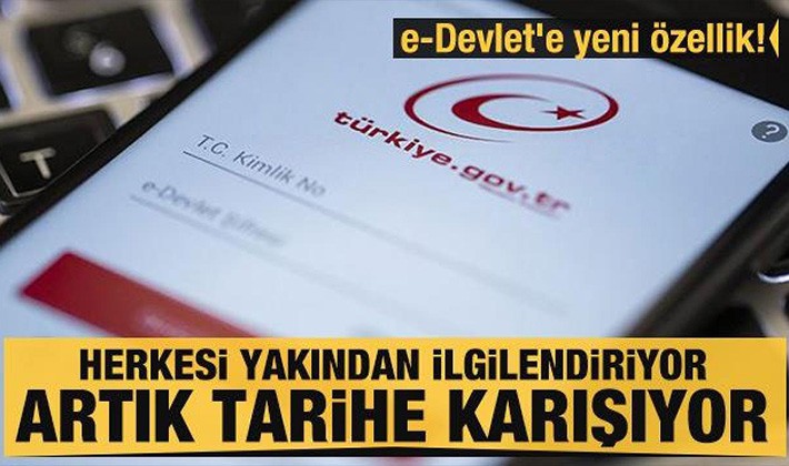 e-Devlet'e yeni özellik!