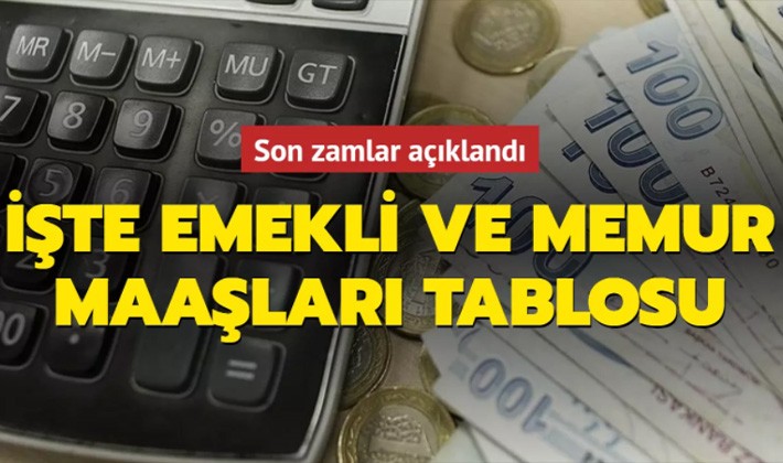 Memur ve emekli maaşları belli oldu