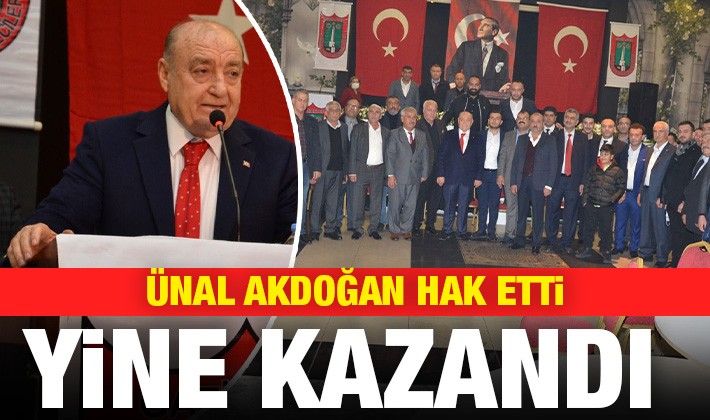 Ünal Akdoğan hak etti, yine kazandı