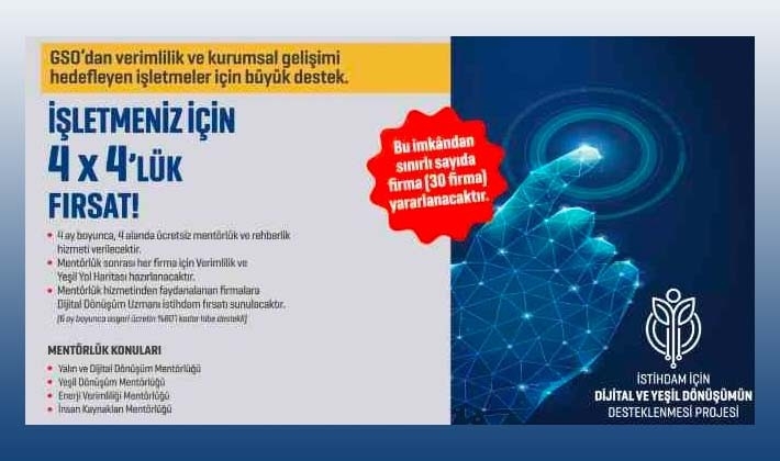 İstihdam İçin Dijital ve Yeşil Dönüşümün Desteklenmesi" projesi başladı