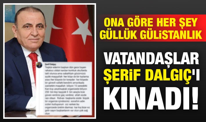 Vatandaşlar Şerif Dalgıç'ı kınadı!