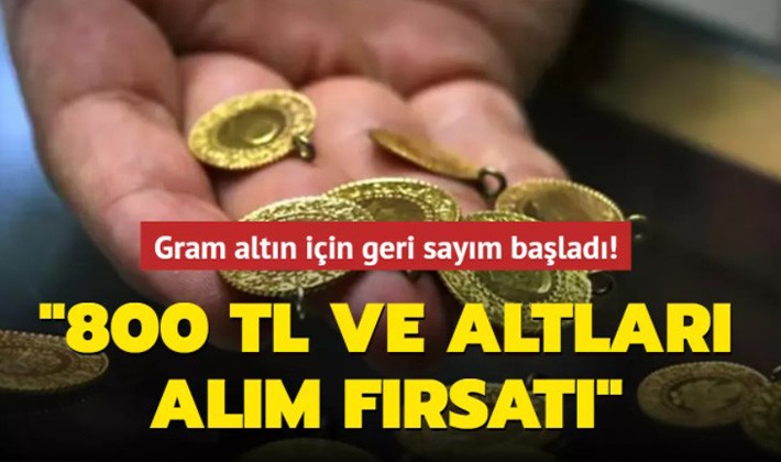 Gram altın için geri sayım başladı!