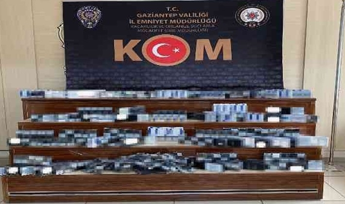 Gaziantep'te bin 40 paket kaçak sigara ele geçirildi