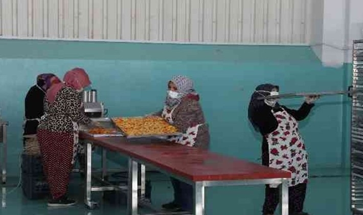 Oğuzelili kadınlar kurutulmuş meyve ihracatı hazırlığında