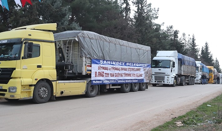 Şahinbey'den hayvan yetiştiricilerine 8 bin ton yem desteği