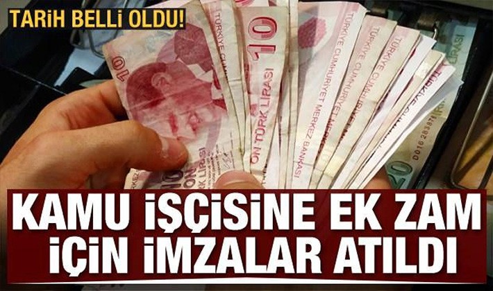 Kamu işçisine ek zam için protokol imzalandı