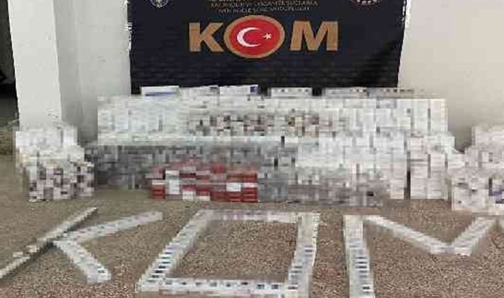 12 bin 530 paket kaçak sigara ele geçirildi