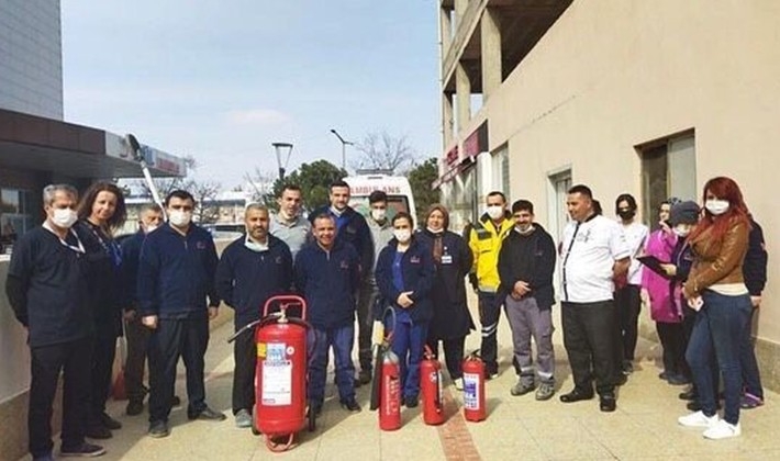 ANKA'da yangın söndürme eğitimi verildi