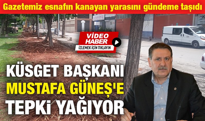 KÜSGET Başkanı Mustafa Güneş'e tepki yağıyor