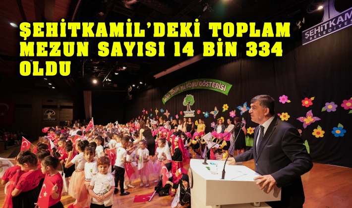 ŞEHİTKAMİL’DEKİ TOPLAM MEZUN SAYISI 14 BİN 334 OLDU