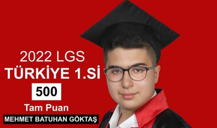 LGS TÜRKİYE BİRİNCİSİ GAZİ ŞEHRİMİZDEN