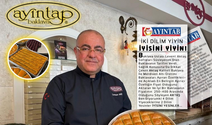 Baklavacıların bayram mesaisi başladı