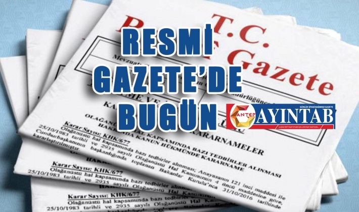 Resmi Gazete'de Bugün 05/07/2022