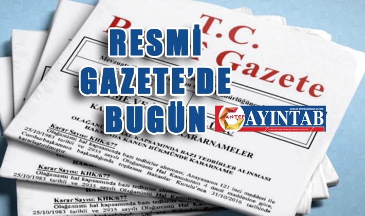 Resmi Gazete'de Bugün 06/07/2022