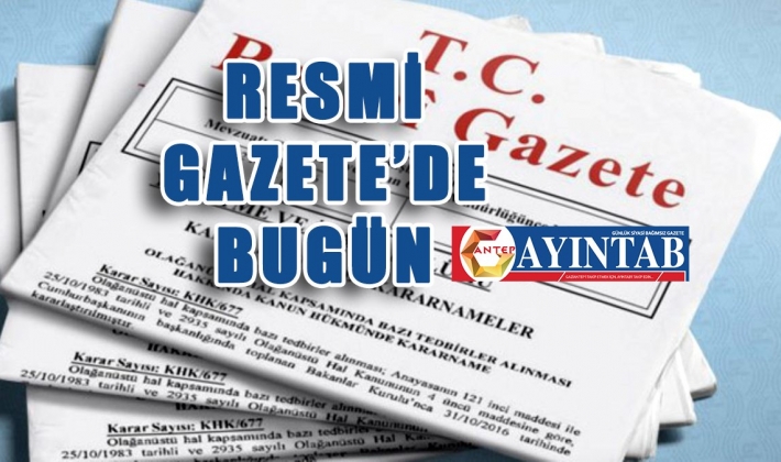 Resmi Gazete'de Bugün 08/07/2022