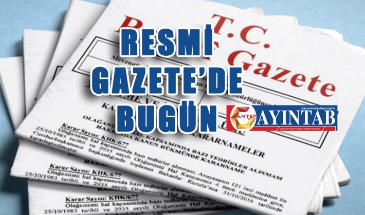 Resmi Gazete'de Bugün 09/07/2022