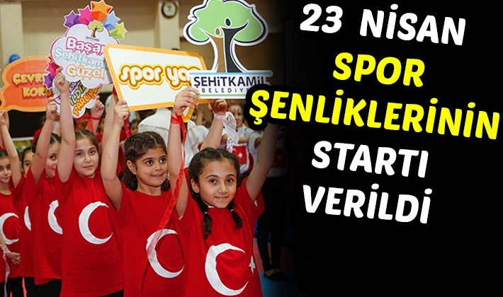 23  NİSAN SPOR ŞENLİKLERİNİN STARTI VERİLDİ