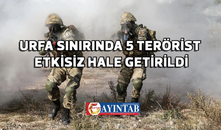 Urfa sınırında 5 terörist etkisiz hale getirildi