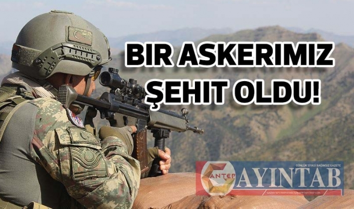 Bir askerimiz şehit oldu!