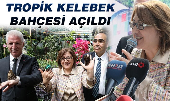 TROPİK KELEBEK BAHÇESİ AÇILDI