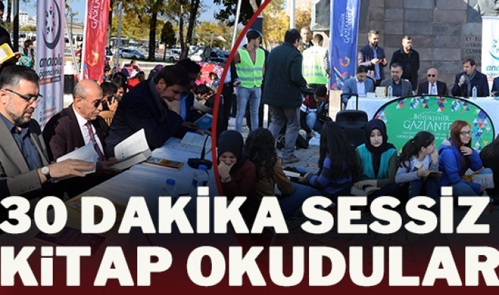 30 DAKİKA SESSİZ KİTAP OKUDULAR