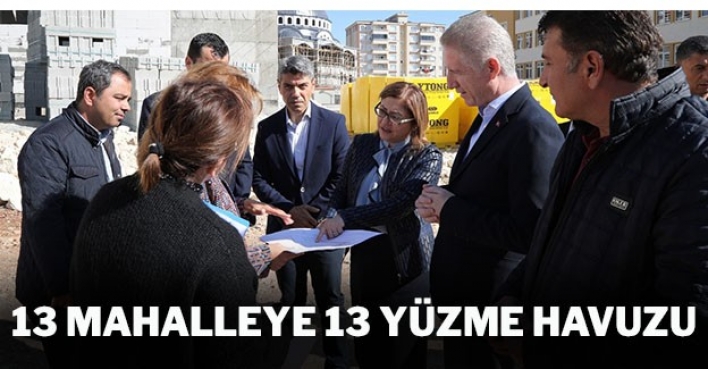 13 MAHALLEYE 13 YÜZME HAVUZU