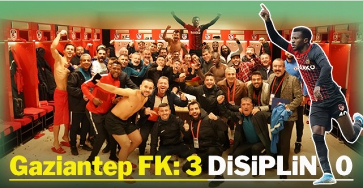 Gaziantep FK: 3 DİSİPLİN : 0