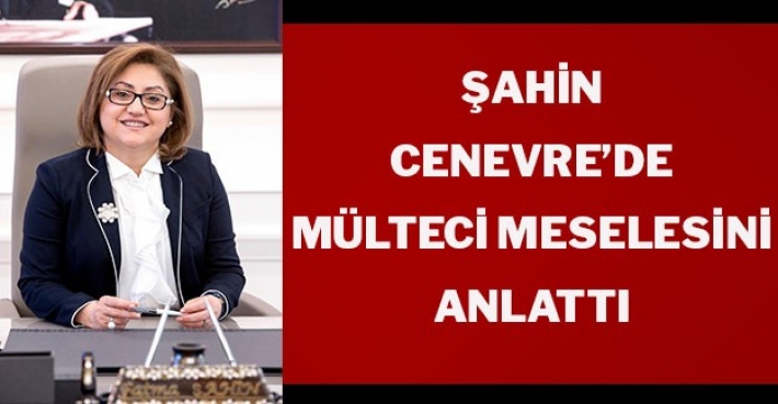 ŞAHİN, CENEVRE’DE MÜLTECİ MESELESİNİ ANLATTI