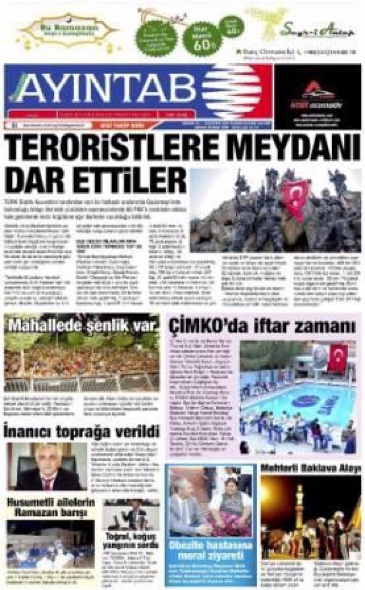 19. Haziran.2017 Tarihli Gazetemiz