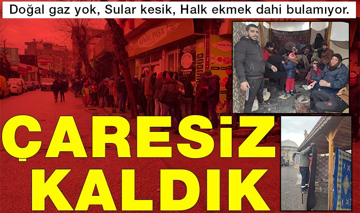 ÇARESİZ KALDIK