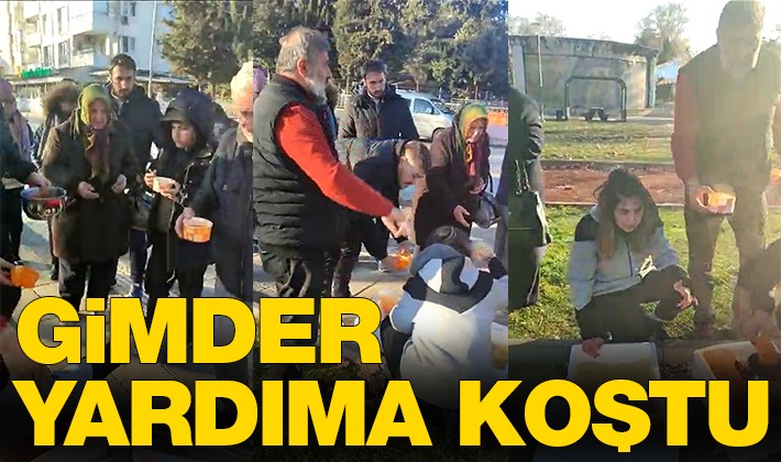 GİMDER YARDIMA KOŞTU