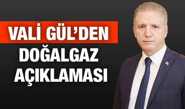 Vali Gül'den doğalgaz açıklaması