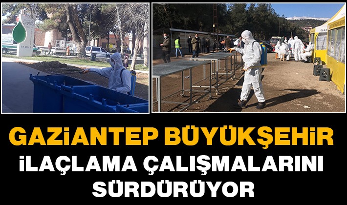 Gaziantep büyükşehir ilaçlama çalışmalarını sürdürüyor