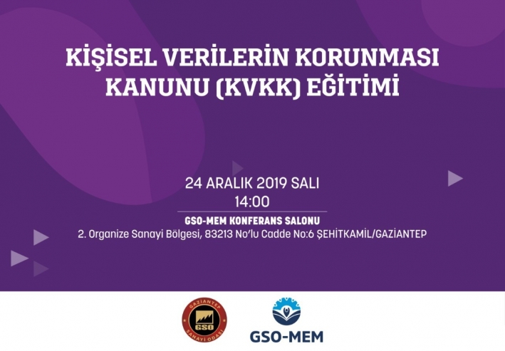 GSO'DAN ÜYELERİNE 'KİŞİSEL VERİLERİN KORUNMASI KANUNU' EĞİTİMİ