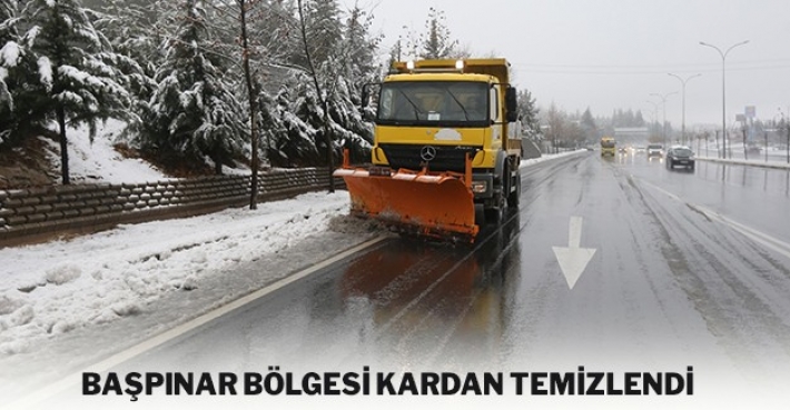 BAŞPINAR BÖLGESİ KARDAN TEMİZLENDİ