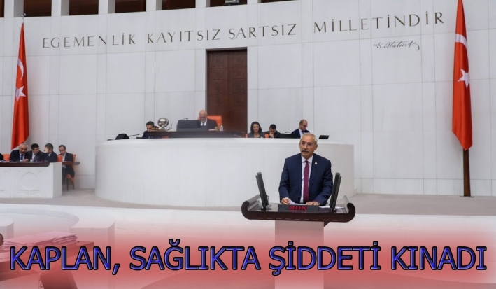 KAPLAN SAĞLIKTA ŞİDDETİ KINADI