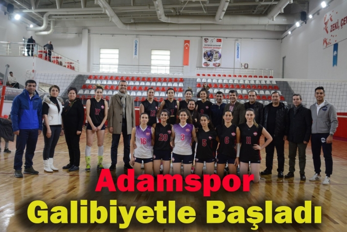 Adamspor galibiyetle başladı