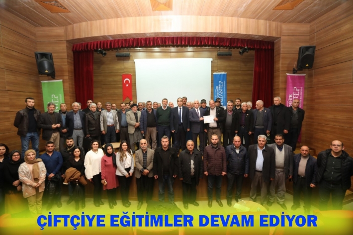 ÇİFTÇİYE EĞİTİMLER DEVAM EDİYOR