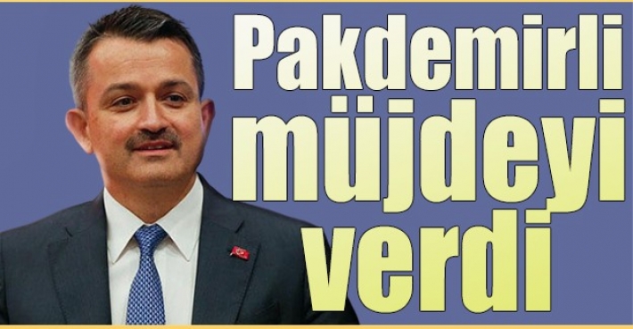 Pakdemirli müjdeyi verdi