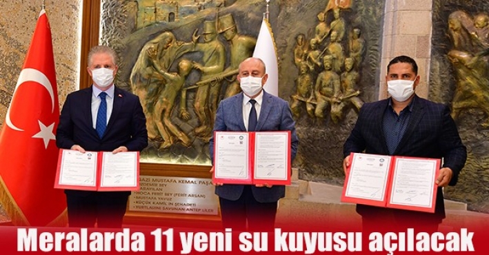 Meralarda 11 yeni su kuyusu açılacak