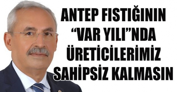 ANTEP FISTIĞININ “VAR YILI”NDA ÜRETİCİLERİMİZ SAHİPSİZ KALMASIN!