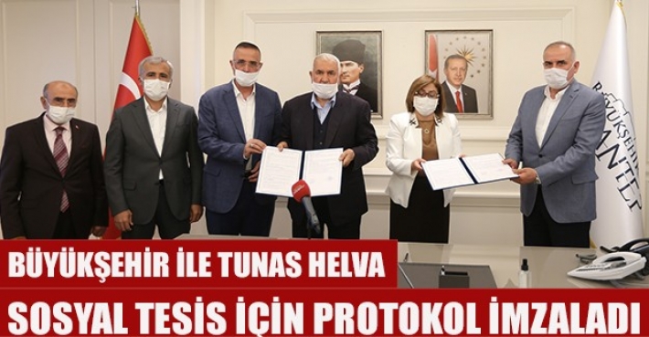 BÜYÜKŞEHİR İLE TUNAS HELVA, SOSYAL TESİS İÇİN PROTOKOL İMZALADI