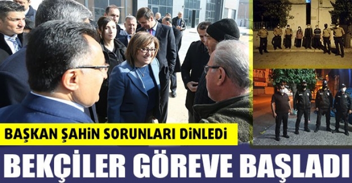 BAŞKAN ŞAHİN SORUNLARI DİNLEDİ, BEKÇİLER GÖREVE BAŞLADI