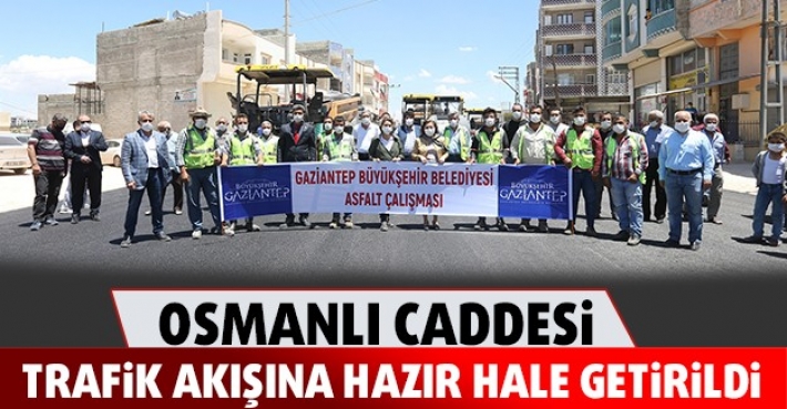 OSMANLI CADDESİ TRAFİK AKIŞINA HAZIR HALE GETİRİLDİ